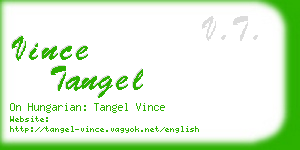 vince tangel business card